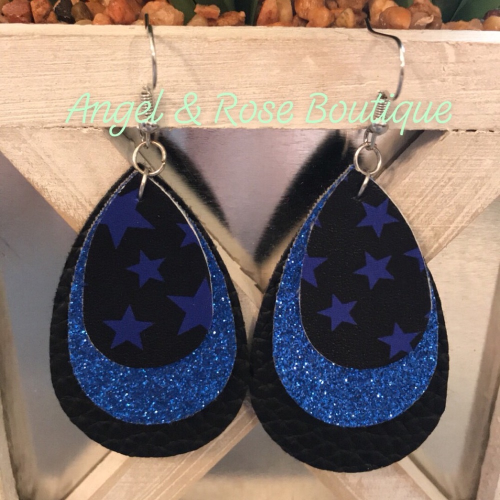 🚨Back The Blue🚨Support Law Enforcement Earrings